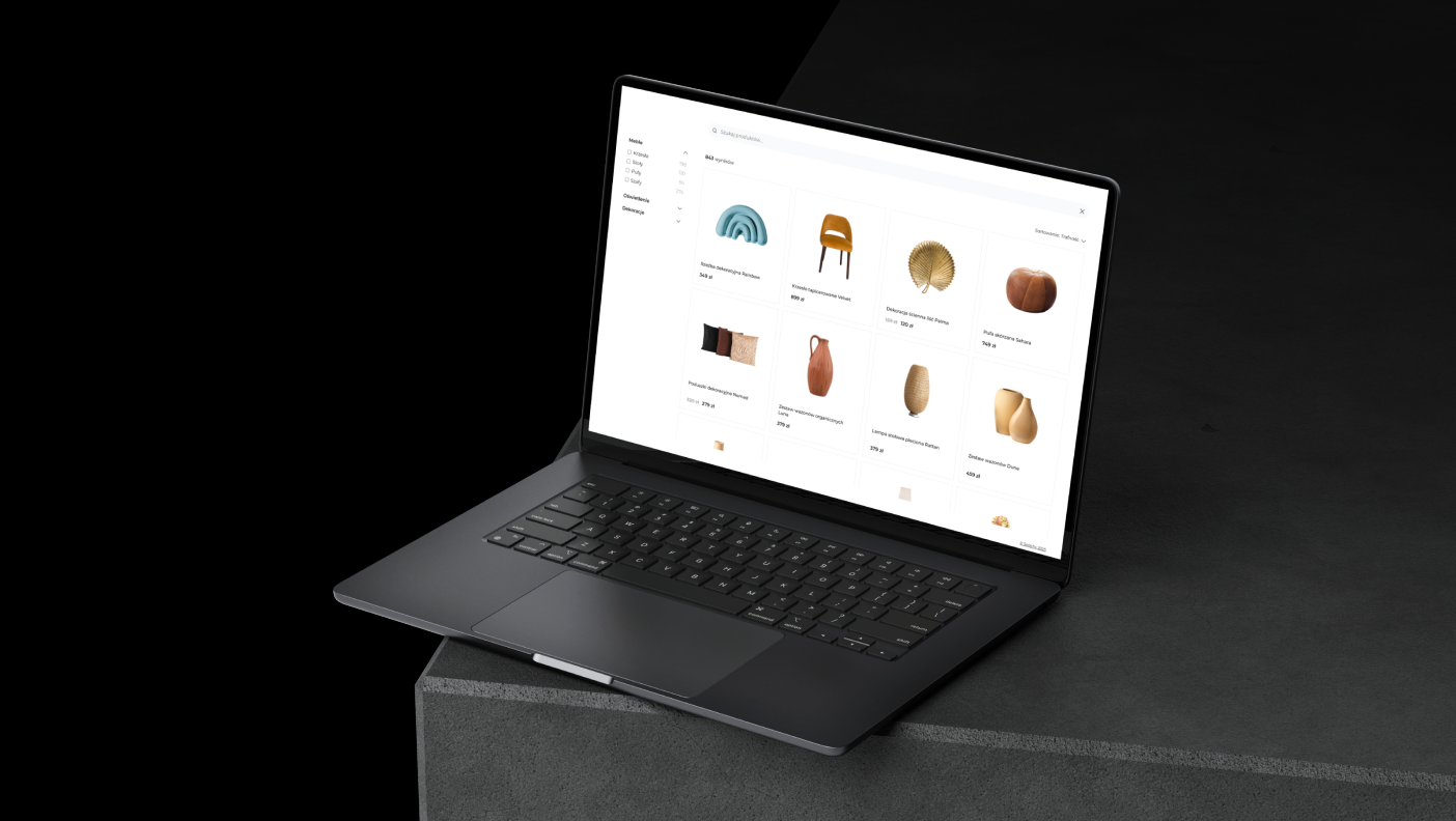 Finder - wyszukiwarka dla sklepów internetowych PrestaShop, WooCommerce, dedykowanych rozwiązań wygląd na desktop.